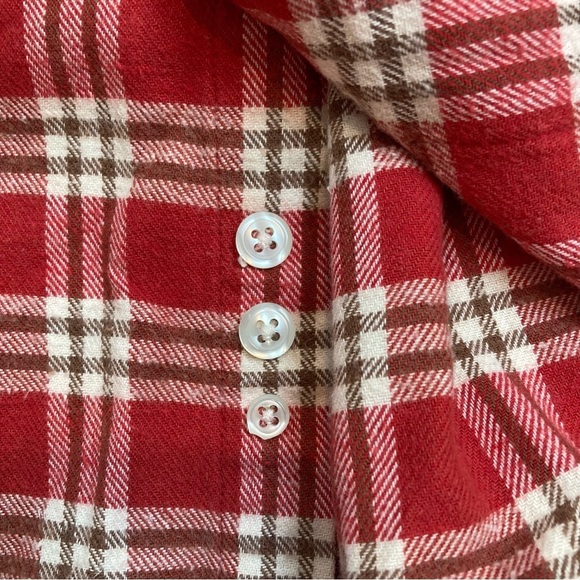 Vintage Disney Store Mickey Mouse Embroidered Flannel Button Down Shirt - Large - Picture 6 of 9